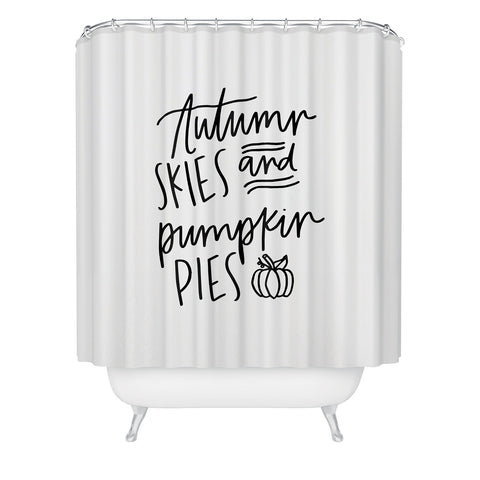 Chelcey Tate Autumn Skies And Pumpkin Pies Shower Curtain