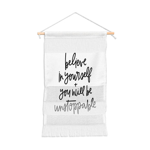 Chelcey Tate Be Unstoppable BW Wall Hanging Portrait