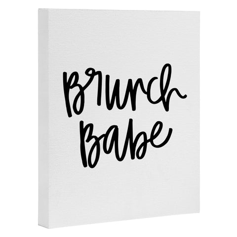 Chelcey Tate Brunch Babe BW Art Canvas