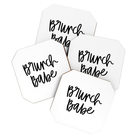 Chelcey Tate Brunch Babe BW Coaster Set