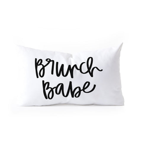 Chelcey Tate Brunch Babe BW Oblong Throw Pillow