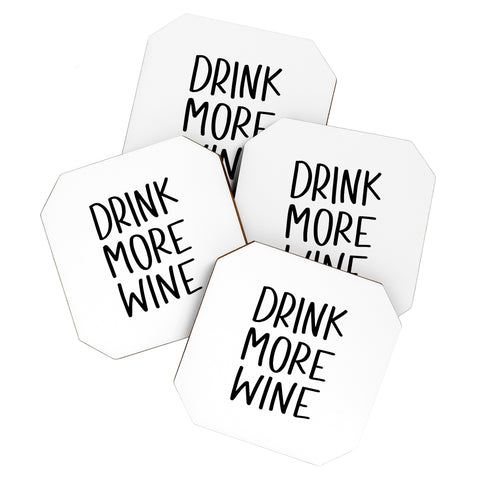 Chelcey Tate Drink More Wine Coaster Set