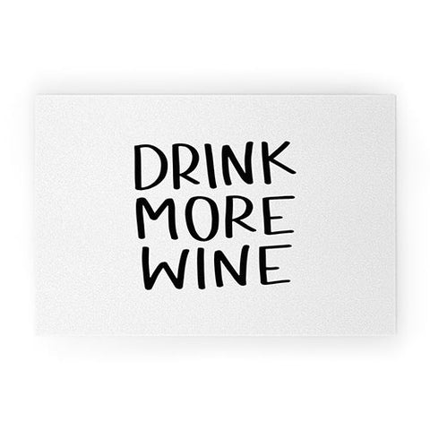 Chelcey Tate Drink More Wine Welcome Mat