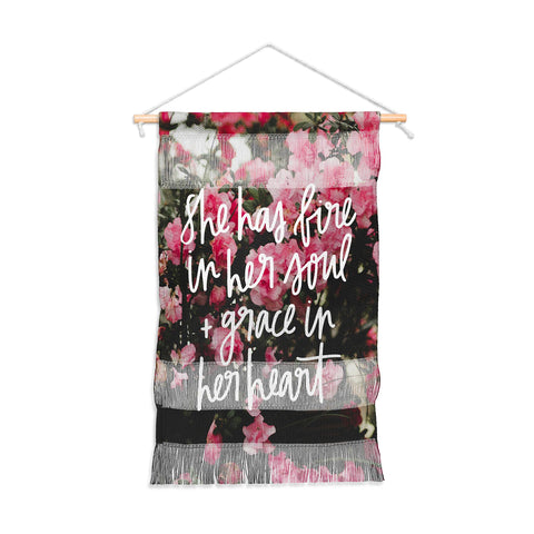 Chelcey Tate Grace In Her Heart Floral Wall Hanging Portrait