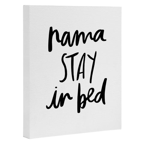 Chelcey Tate NamaSTAY In Bed Art Canvas