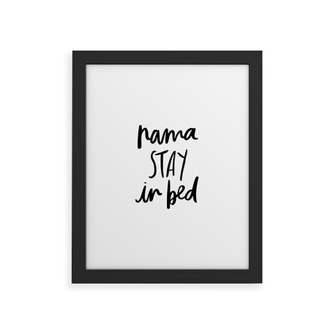 Chelcey Tate NamaSTAY In Bed Framed Art Print