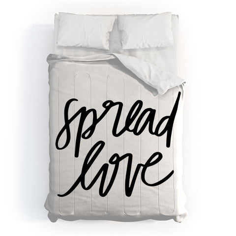 Chelcey Tate Spread Love BW Comforter