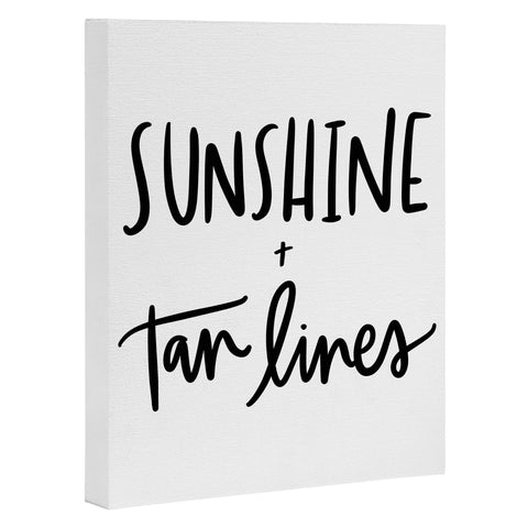 Chelcey Tate Sunshine And Tan Lines Art Canvas
