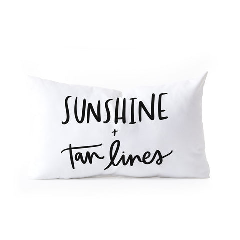 Chelcey Tate Sunshine And Tan Lines Oblong Throw Pillow