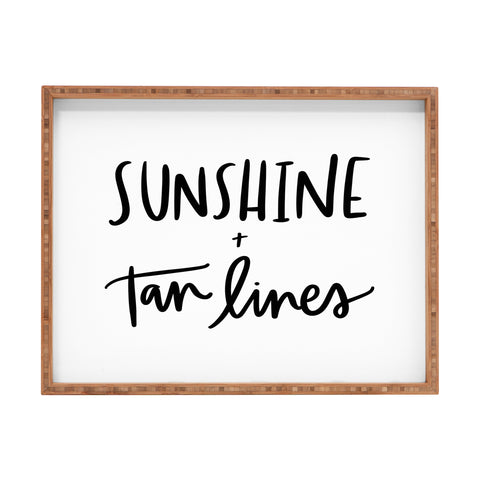 Chelcey Tate Sunshine And Tan Lines Rectangular Tray