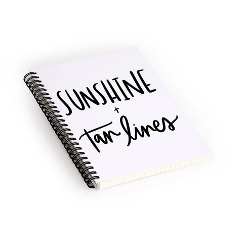 Chelcey Tate Sunshine And Tan Lines Spiral Notebook