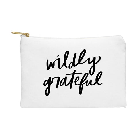 Chelcey Tate Wildly Grateful BW Pouch