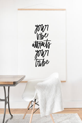 Chelcey Tate Your Vibe Attracts Your Tribe Art Print And Hanger