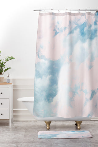 Chelsea Victoria Blush Lullaby Shower Curtain And Mat