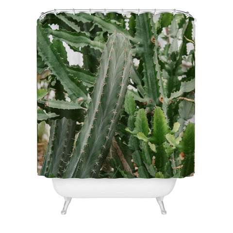 Chelsea Victoria Botanical Cactus Shower Curtain