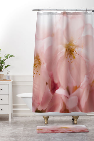 Chelsea Victoria Cherry Blossom Girl Shower Curtain And Mat