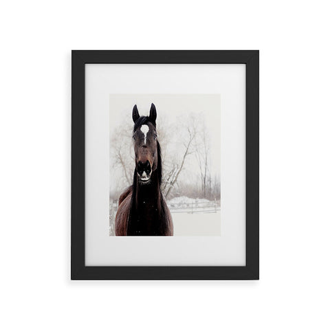 Chelsea Victoria Dark Horse Framed Art Print