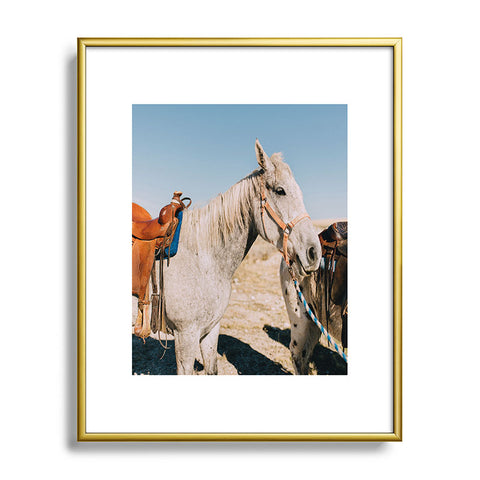 Chelsea Victoria Desert Horse Metal Framed Art Print