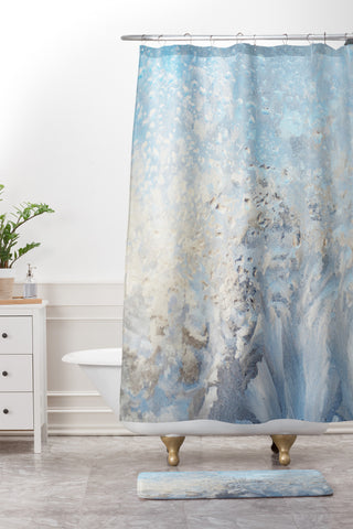 Chelsea Victoria Frozen Shower Curtain And Mat