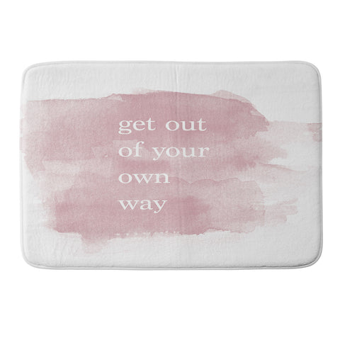 Chelsea Victoria Get Out Of Your Own Way Memory Foam Bath Mat