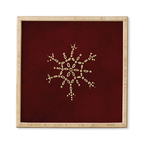 Chelsea Victoria Gold Snowflake No 2 Framed Wall Art