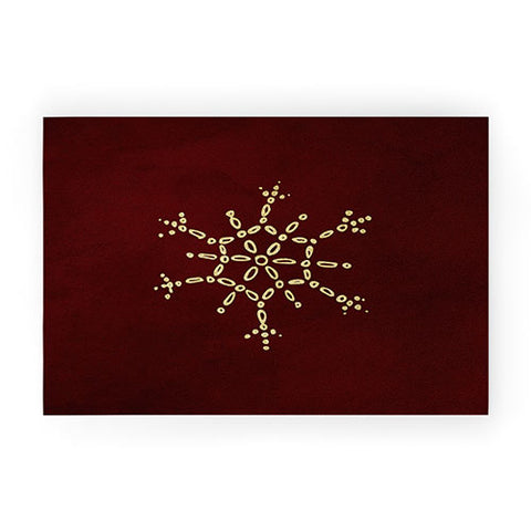 Chelsea Victoria Gold Snowflake No 2 Welcome Mat