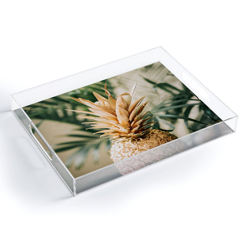 Chelsea Victoria Golden Pineapple in Paradise Acrylic Tray