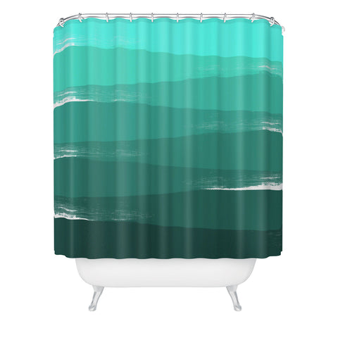 Chelsea Victoria Green Ombre Shower Curtain