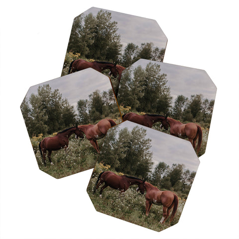 Chelsea Victoria Horses in The Field Coaster Set