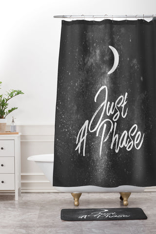 Chelsea Victoria Just A Lunar Phase Shower Curtain And Mat