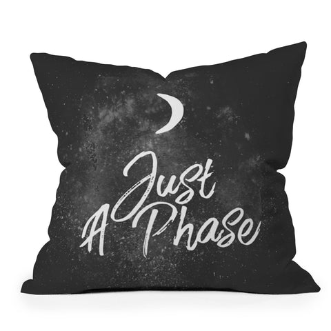 Chelsea Victoria Just A Lunar Phase Throw Pillow