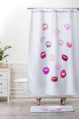 Chelsea Victoria Lip Service Shower Curtain And Mat