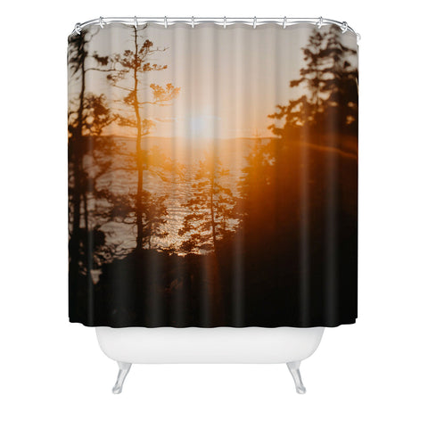 Chelsea Victoria Maine Sunsets Shower Curtain
