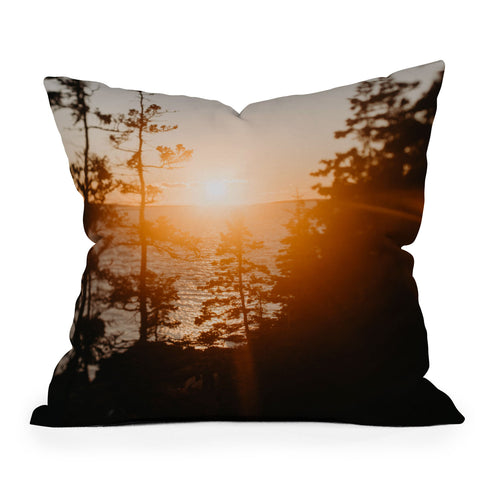 Chelsea Victoria Maine Sunsets Throw Pillow