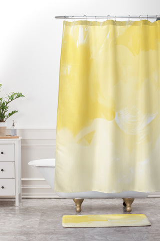 Chelsea Victoria Make Lemonade Shower Curtain And Mat