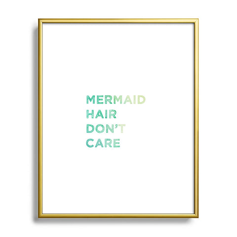 Chelsea Victoria Mermaid Hair Metal Framed Art Print