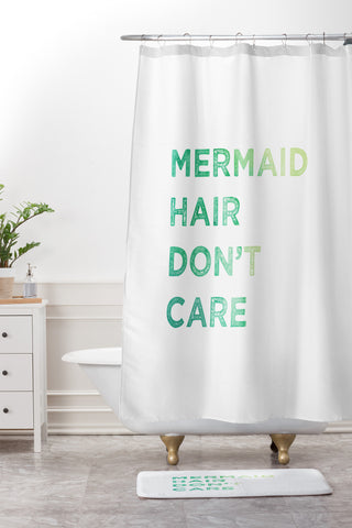 Chelsea Victoria Mermaid Hair Shower Curtain And Mat