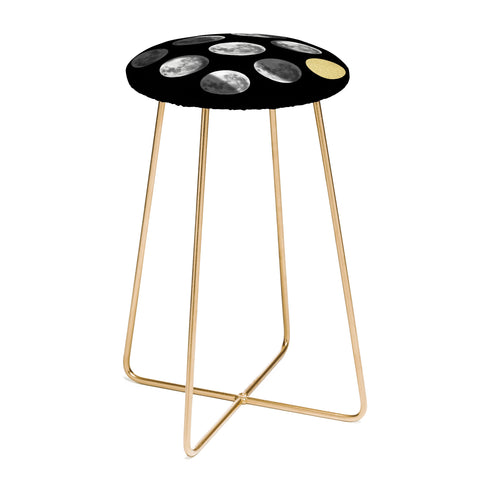 Chelsea Victoria Moon Phases and The Gold Sun Counter Stool