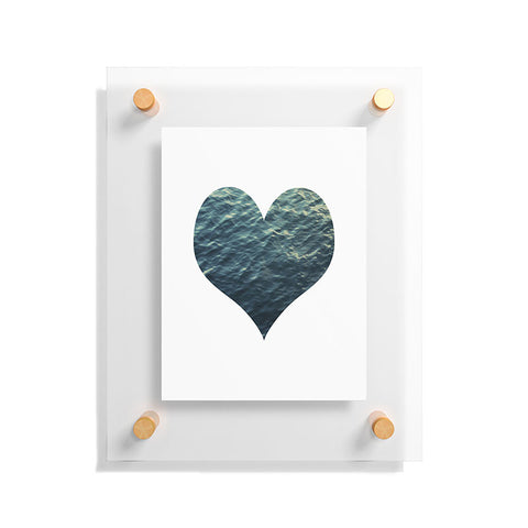 Chelsea Victoria Ocean Heart No 2 Floating Acrylic Print