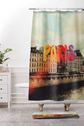 Chelsea Victoria Paris For A Day Shower Curtain And Mat