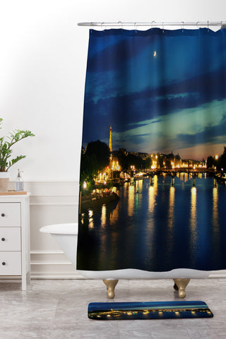 Chelsea Victoria Paris I Love You Shower Curtain And Mat