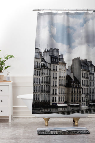Chelsea Victoria Parisian Rooftops Shower Curtain And Mat