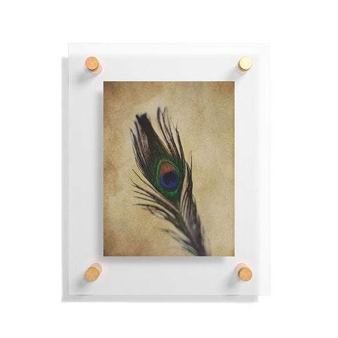 Chelsea Victoria Peacock Feather 2 Floating Acrylic Print