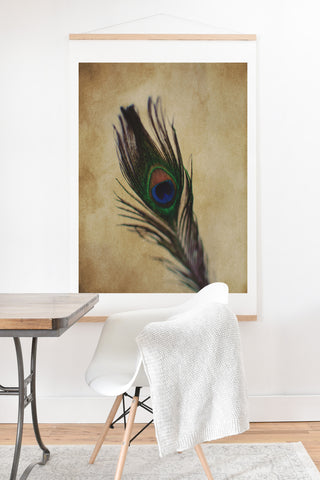 Chelsea Victoria Peacock Feather 2 Art Print And Hanger