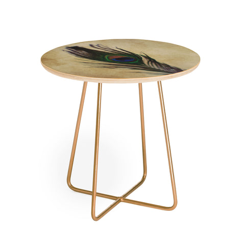 Chelsea Victoria Peacock Feather 2 Round Side Table