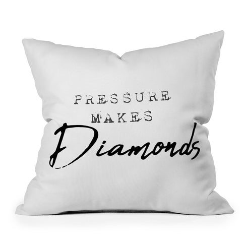 Chelsea Victoria Pressure Makes Diamonds Throw Pillow