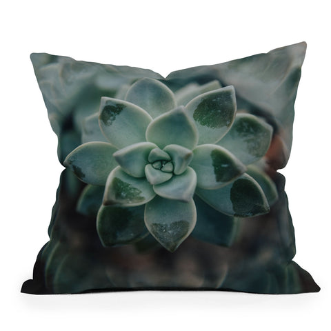 Chelsea Victoria Psychedelic Succulent Throw Pillow
