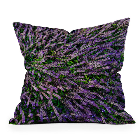 Chelsea Victoria Purple Gardens Throw Pillow