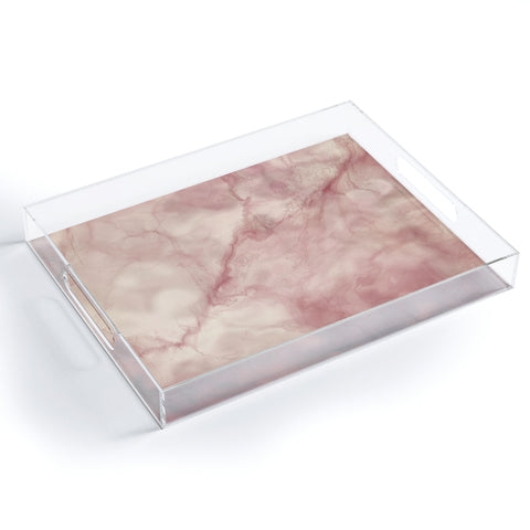 Chelsea Victoria Rose gold marble Acrylic Tray