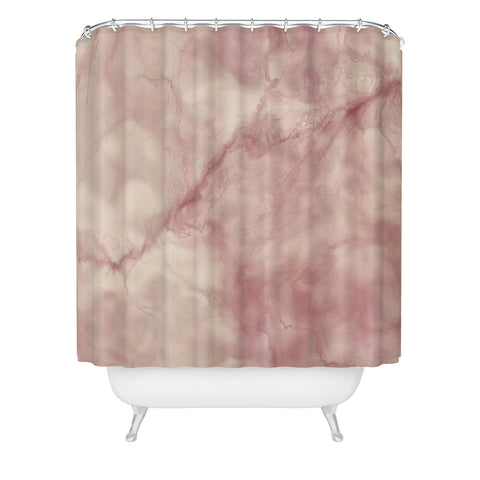 Chelsea Victoria Rose gold marble Shower Curtain